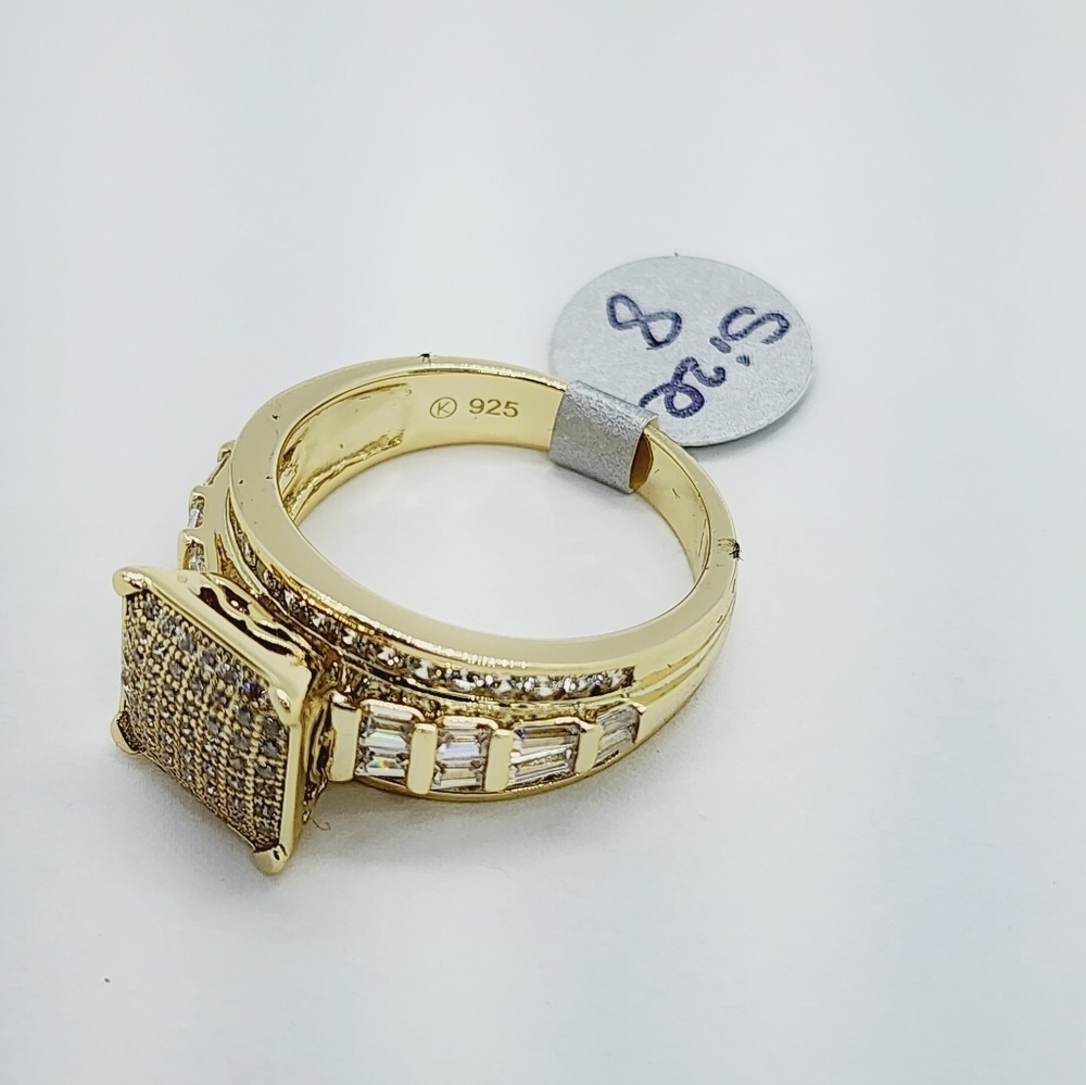 Brand New Sterling Silver 925 Square Design Ring